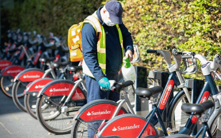 Vélos Santander covid Londres