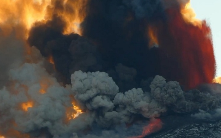 Etna éruption images