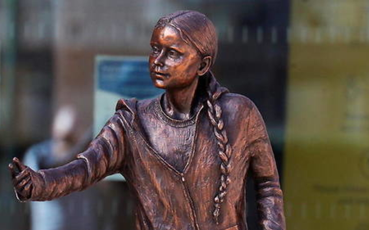Statue Greta Thunberg Angleterre