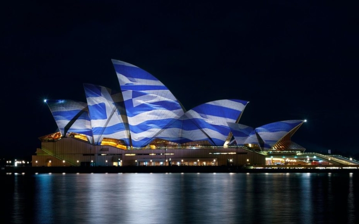 bicentenaire couleur grecques Australie