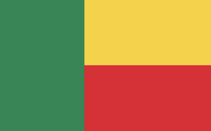Le drapeau du Bénin 