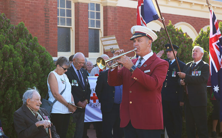 Une fanfare lors de l'ANZAC Day à Sydney 