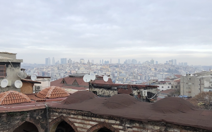 Vue sur Istanbul depuis le Grand Bazar 