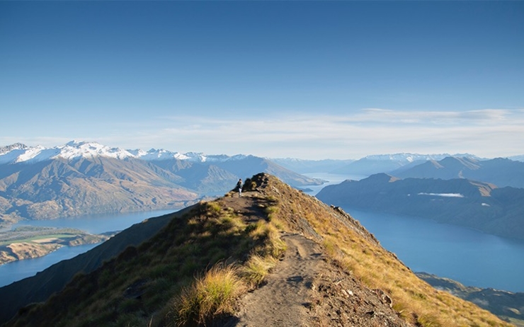 Roys Peak Mont Luxmore Kepler Track Arthur's pass Nouvelle-Zélande montagne 