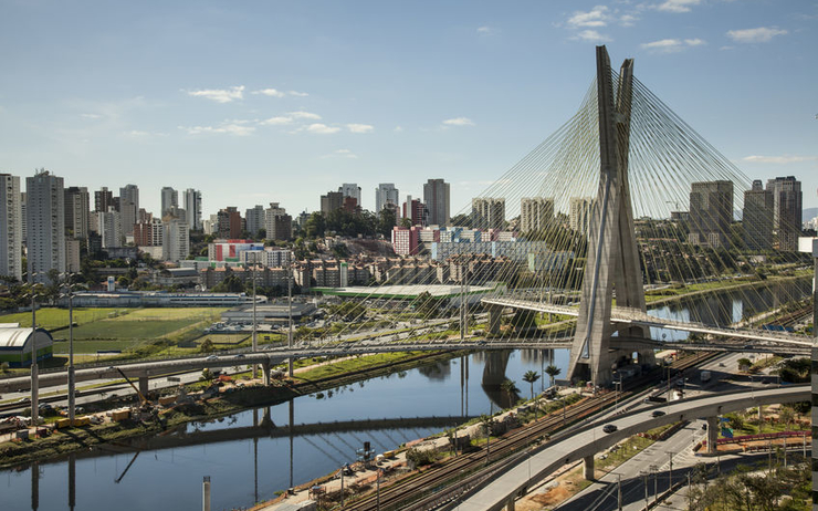 Le pont Octavo Frias Oliveira à São Paulo