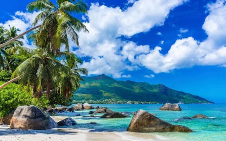 Un plage aux Seychelles 