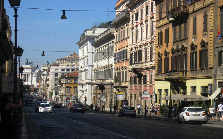 la rue de la via Nazionale à Rome