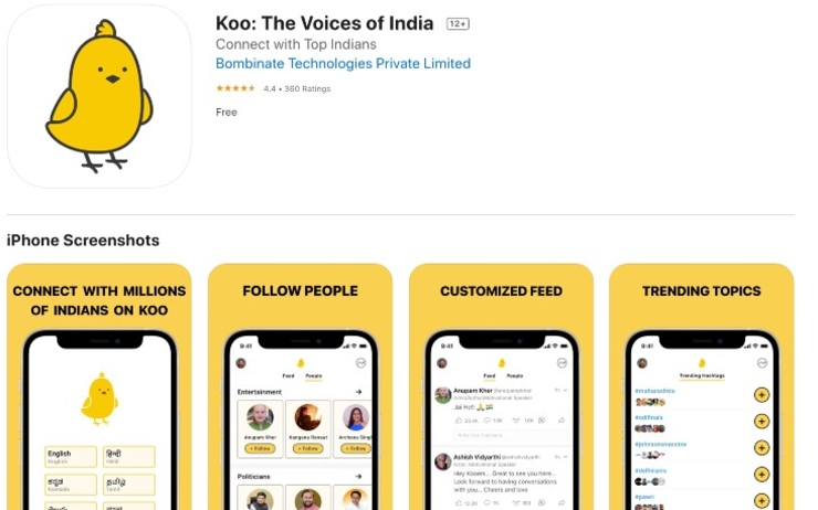 Koo le site de microblogging indien 
