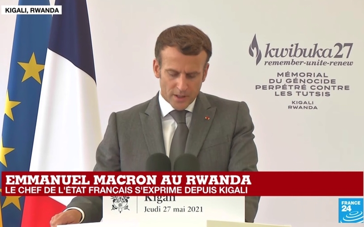 Macron prononce un discours au Rwanda