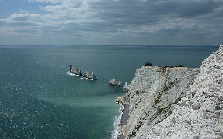 Vue de l'île de Wight en Angleterre
