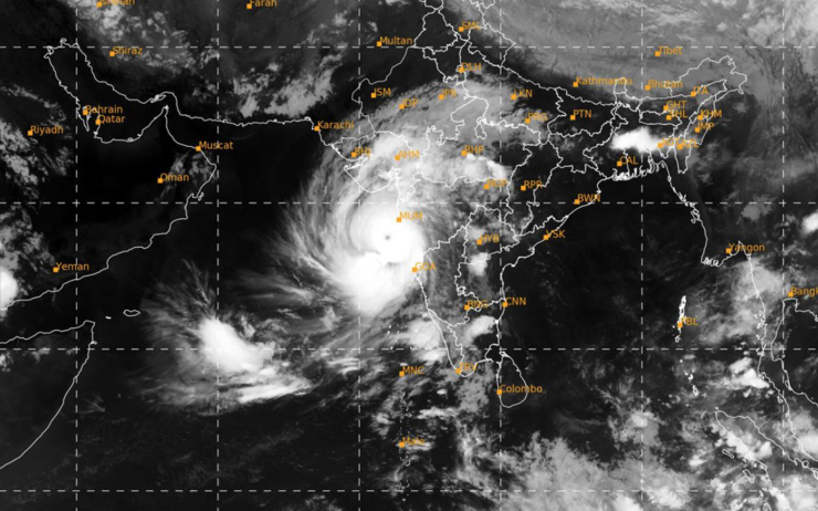 Image satellite du cyclone Tauktee le 16 mai 2021
