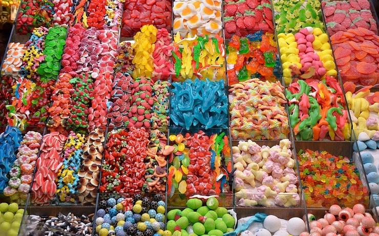 Des bonbons lors du Şeker bayramı en Turquie