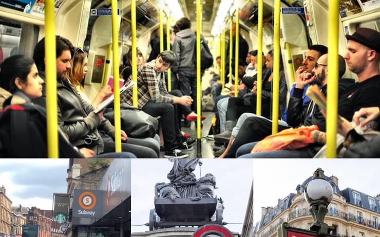 Les métros de Glasgow, Londres et Paris