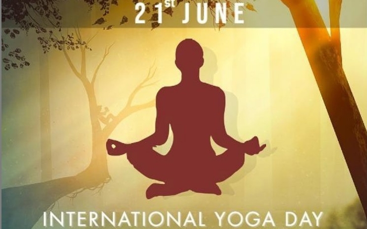 Affiche pour la journée internationale du yoga