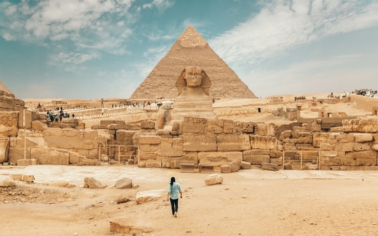 Une pyramide en Egypte 