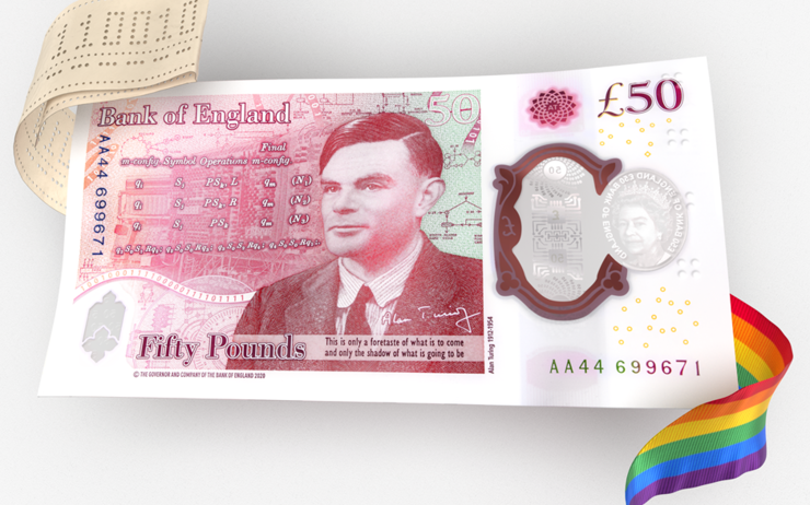 Alan Turing figure sur le billet de £50