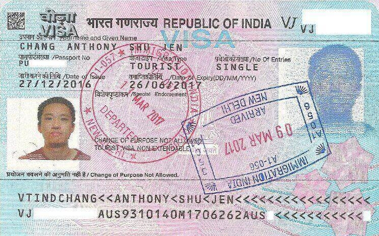 un visa de tourisme indien