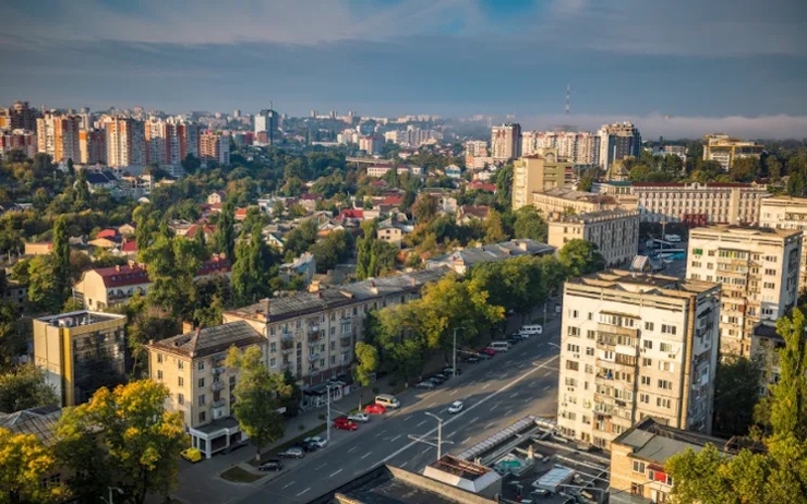 La ville de Chișinău en Moldavie