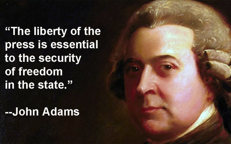 John Adams sur la liberté de la presse 