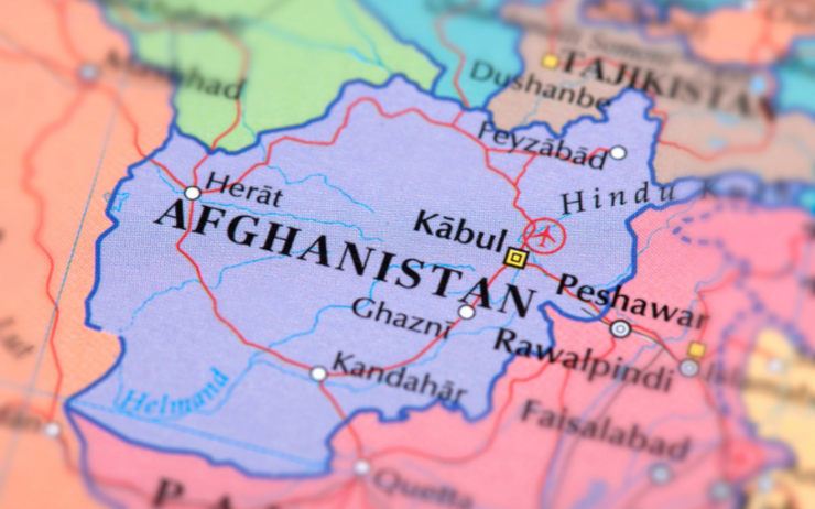 Une carte de l'Afghanistan