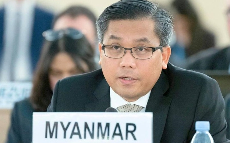 l'ambassadeur de Birmanie auprès des Nations unies, Kyaw Moe Tun