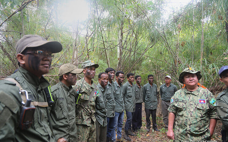 Forest rangers in EPL (c)Pha Sina-WWF
