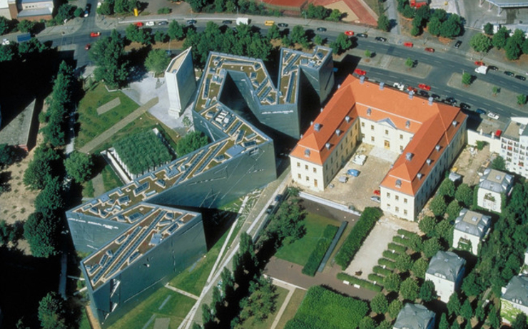 vue aérienne du musée juif de Berlin
