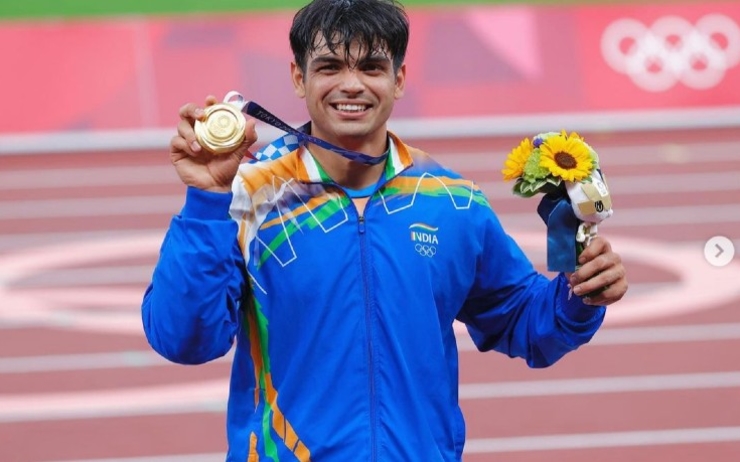 Neeraj Chopra médaille d'or Tokyo 2020