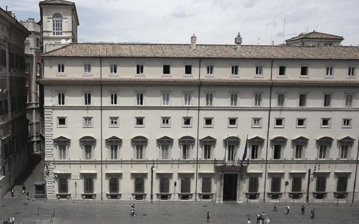 le bâtiment du Palazzo Chigi à Rome