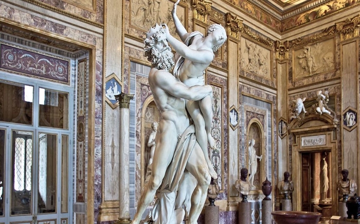 Sculpture du Bernin à la gallerie Borghese