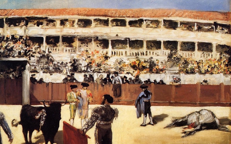 Tableau Édouard Manet (1832–1883)   -  Corrida : la mort du taureau, 1865.