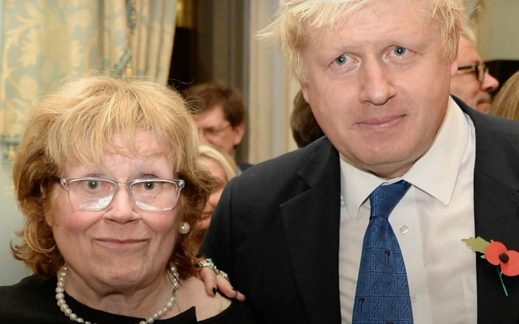 Boris Johnson et sa maman 