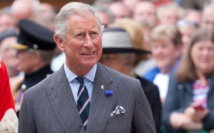 Le Prince Charles photographié au milieu de la foule