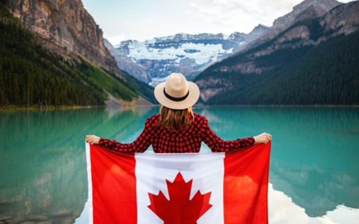Une touriste au Canada