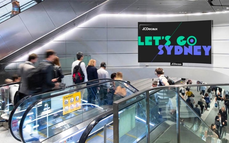 Panneau JCDecaux à Sydney