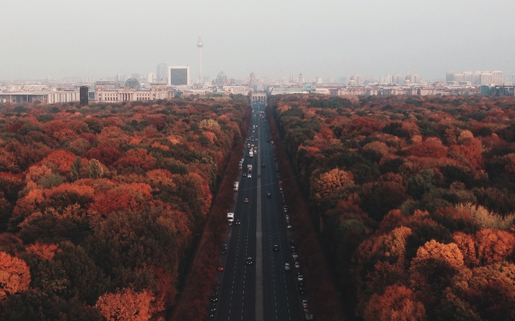Tiergarten de Berlin en automne