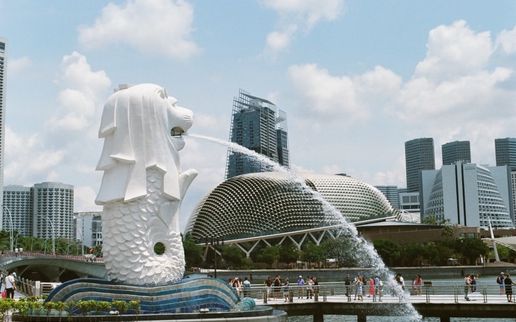symbole singapour merlion esplanade