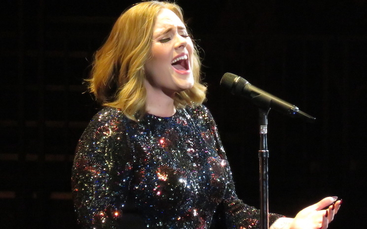 Adele lors de sa tournée en 2016 