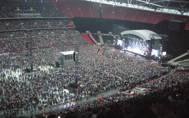 Wembley Stadium rempli pour un concert