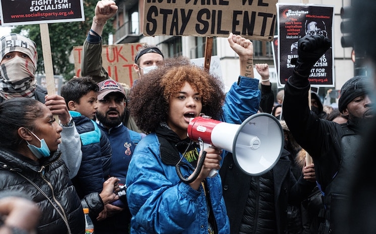 Manifestation Black Lives Matter à Londres en 2020