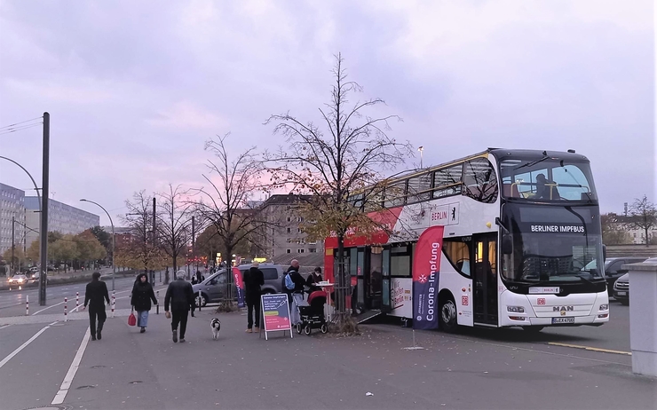 Un bus de vaccination à Berlin