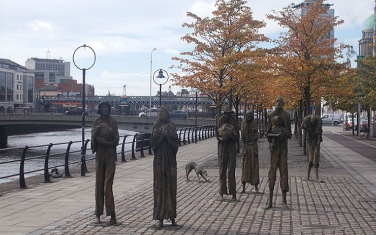 mémoriale de la grande famine à Dublin