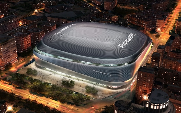 Le futur stade Santiago Bernabéu à Madrid