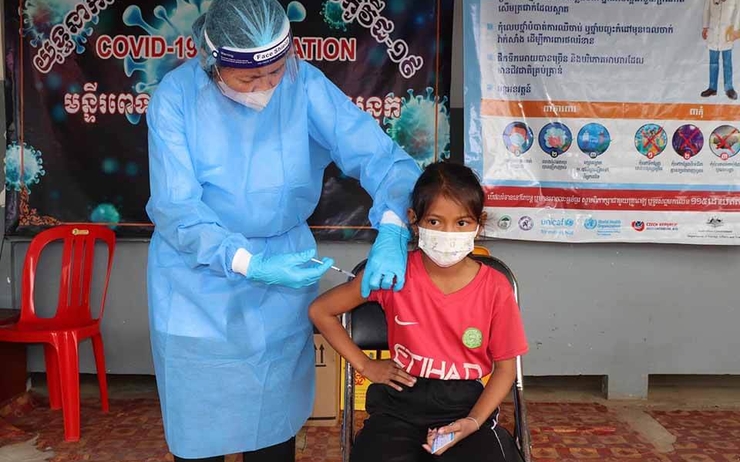 Le Cambodge a largerment vacciné sa population agée 5 ans