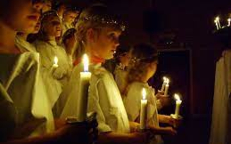 La fête de la Sainte-Lucie le 13 décembre au Danemark 