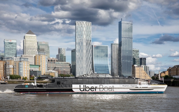 Uber Boat by Thames Clippers Canary Wharf bateaux tamise londres