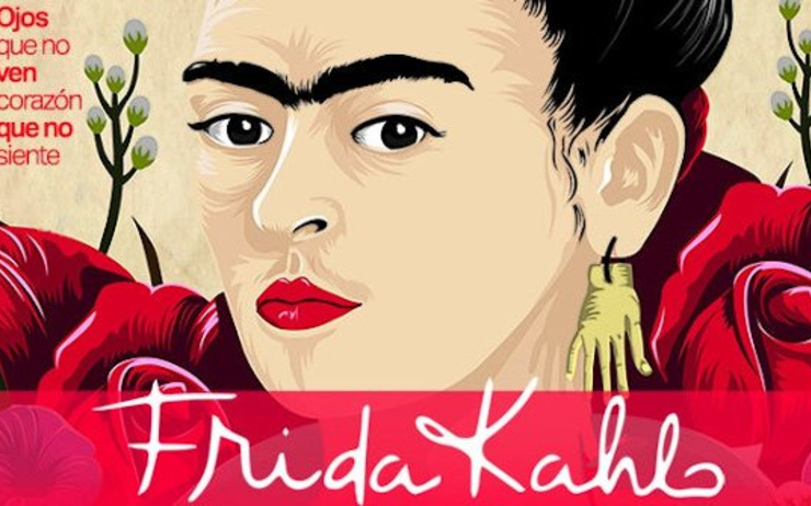 affiche de l'exposition "Frida Kahlo expérience", à Madrid