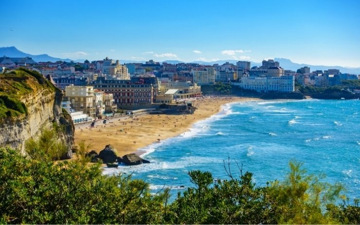 Biarritz en France
