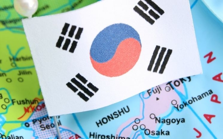 Le drapeau de la Corée du Sud