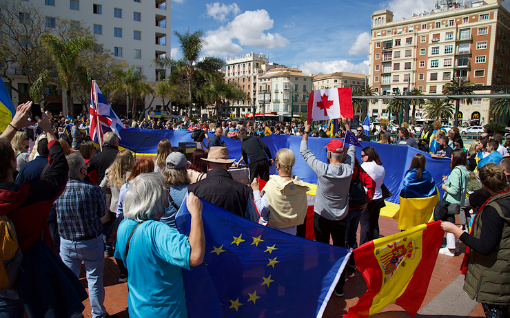 Manifestations pro-Ukraine Malaga
